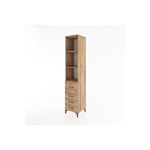 Hyperion Dolap 3 Raflı 4 Çekmeceli 44x44x221 Çam-çam