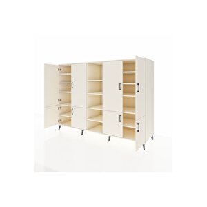 Kronos Dolap 14 Raflı 8 Kapaklı 220x59x163 Aytaşı-aytaşı