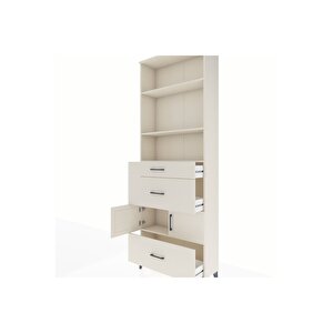 Arges Dolap 4 Raflı 3 Çekmeceli 2 Kapaklı 88x30x243 Aytaşı-aytaşı