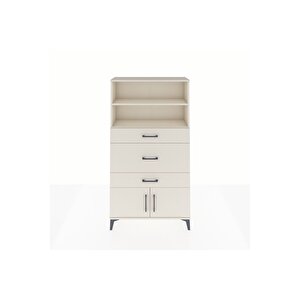 Arges Dolap 2 Raflı 3 Çekmeceli 2 Kapaklı 88x30x163 Aytaşı-aytaşı