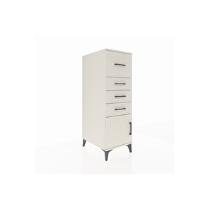 Kronos Dolap 4 Çekmeceli Tek Kapaklı 44x59x134 Aytaşı-aytaşı