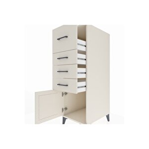 Kronos Dolap 4 Çekmeceli Tek Kapaklı 44x59x134 Aytaşı-aytaşı