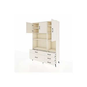 Hyperion Gardrop 8 Raflı 5 Çekmeceli 3 Kapaklı 132x44x195 Aytaşı-aytaşı