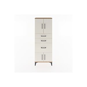 Arges Dolap 2 Raflı 3 Çekmeceli 4 Kapaklı 60x30x163 Çam-aytaşı