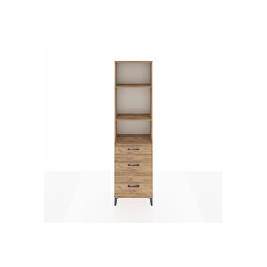 Arges Dolap 3 Raflı 3 Çekmeceli 60x30x221 Çam-çam