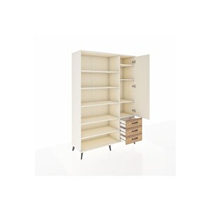 Hyperion Dolap 9 Raflı 3 Çekmeceli Tek Kapaklı  132x44x195 Aytaşı-aytaşı/çam