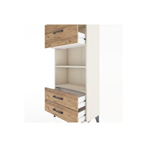 Hyperion Dolap 2 Raflı 3 Çekmeceli 60x44x134 Aytaşı-çam