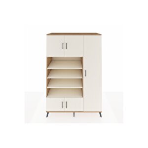 Kronos Dolap 11 Raflı 5 Kapaklı 132x59x195 Çam-aytaşı/aytaşı