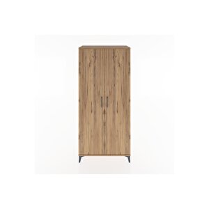 Hyperion Dolap 5 Raflı 2 Kapaklı 88x44x195 Çam-çam