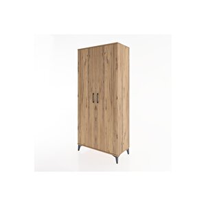 Hyperion Dolap 5 Raflı 2 Kapaklı 88x44x195 Çam-çam