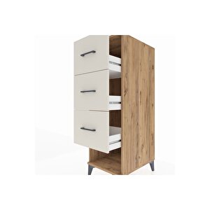 Kronos Dolap 3 Çekmeceli 44x59x134 Çam-aytaşı