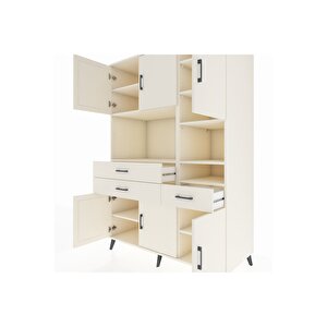 Kronos Dolap 10 Raflı 3 Çekmeceli 6 Kapaklı 132x59x195 Aytaşı-aytaşı/aytaşı