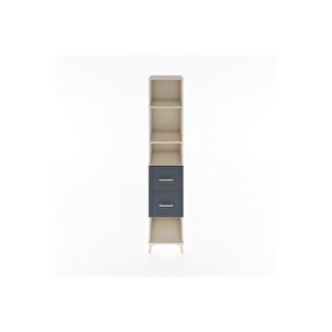 Hyperion Dolap 3 Raflı 2 Çekmeceli 44x44x221 Aytaşı-antrasit