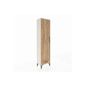 Arges Dolap 5 Raflı Tek Çekmeceli Tek Kapaklı 44x30x182 Aytaşı-çam