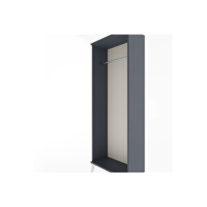 Arges Dolap Kapaklı Tek Askılı 60x30x163 Antrasit-antrasit