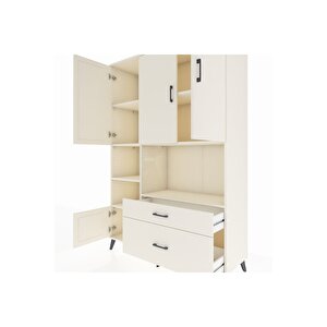 Hyperion Gardrop 7 Raflı 2 Çekmeceli 5 Kapaklı 132x44x195 Aytaşı-aytaşı