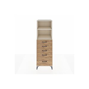 Kronos Dolap 2 Raflı 5 Çekmeceli 60x59x182 Aytaşı-çam