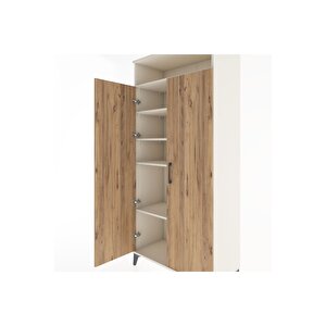 Hyperion Dolap 5 Raflı 2 Kapaklı 88x44x195 Aytaşı-çam