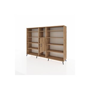 Hyperion Dolap 12 Raflı Tek Kapaklı  220x44x163 Çam-çam