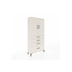 Arges Dolap 3 Raflı 4 Çekmeceli 2 Kapaklı 88x30x182 Aytaşı-aytaşı