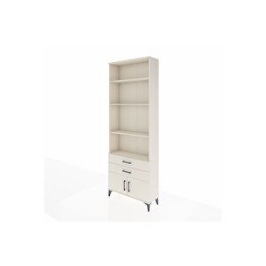 Arges Dolap 4 Raflı 2 Çekmeceli 2 Kapaklı 88x30x243 Aytaşı-aytaşı