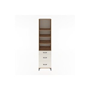 Hyperion Dolap 4 Raflı 3 Çekmeceli 60x44x243 Çam-aytaşı