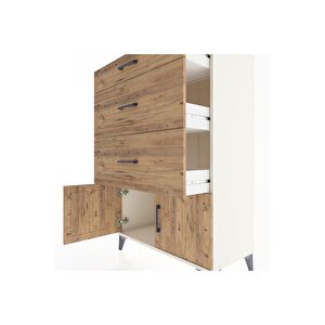 Hyperion Dolap 3 Çekmeceli 2 Kapaklı 88x44x134 Aytaşı-çam
