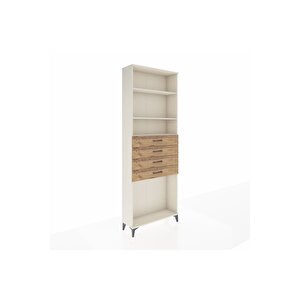 Arges Dolap 3 Raflı 4 Çekmeceli 88x30x243 Aytaşı-çam