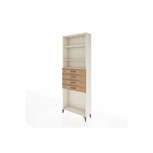 Arges Dolap 3 Raflı 4 Çekmeceli 88x30x243 Aytaşı-çam