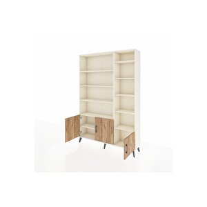 Arges Dolap 10 Raflı 3 Kapaklı 132x30x195 Aytaşı-çam/aytaşı