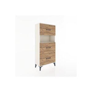 Hyperion Dolap Tek Raflı 3 Çekmeceli 60x44x134 Aytaşı-çam