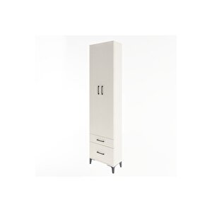 Arges Dolap 4 Raflı 2 Çekmeceli 2 Kapaklı 60x30x243 Aytaşı-aytaşı