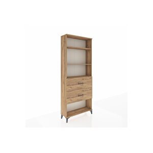 Arges Dolap 3 Raflı 2 Çekmeceli 88x30x221 Çam-çam