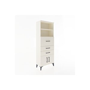 Arges Dolap 2 Raflı 3 Çekmeceli 2 Kapaklı 60x30x163 Aytaşı-aytaşı