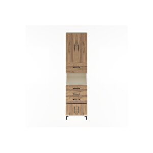 Hyperion Dolap 3 Raflı 4 Çekmeceli 4 Kapaklı 60x44x243 Aytaşı-çam