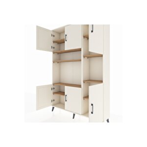 Arges Dolap 9 Raflı 6 Kapaklı 132x30x195 Aytaşı-aytaşı/çam