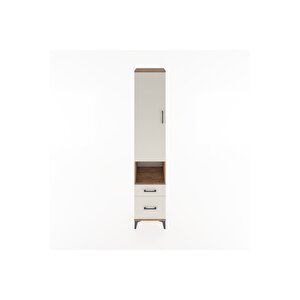 Hyperion Dolap 4 Raflı 2 Çekmeceli Tek Kapaklı 44x44x221 Çam-aytaşı