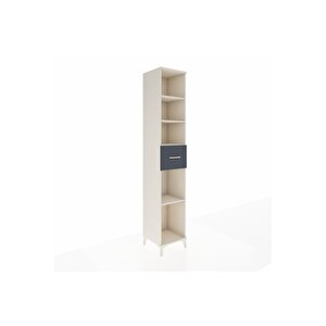 Hyperion Dolap 4 Raflı Tek Çekmeceli 44x44x243 Aytaşı-antrasit