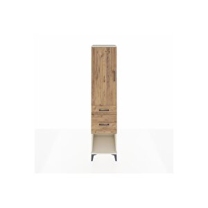 Hyperion Dolap Tek Raflı 2 Çekmeceli Tek Askılı 44x44x195 Aytaşı-çam