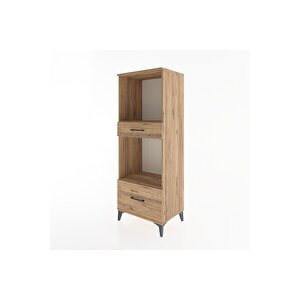 Hyperion Dolap 2 Raflı 2 Çekmeceli 60x44x163 Çam-çam