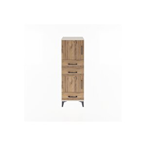 Arges Dolap 2 Raflı 3 Çekmeceli 2 Kapaklı 44x30x134 Aytaşı-çam