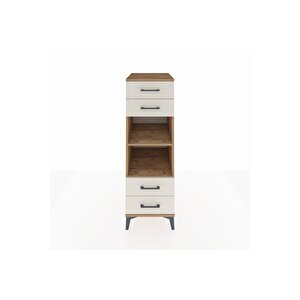 Kronos Dolap 2 Raflı 4 Çekmeceli 44x59x134 Çam-aytaşı