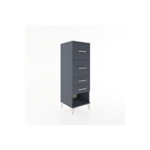 Hyperion Dolap 4 Çekmeceli 44x44x134 Antrasit-antrasit