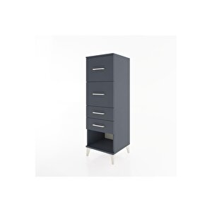 Hyperion Dolap 4 Çekmeceli 44x44x134 Antrasit-antrasit