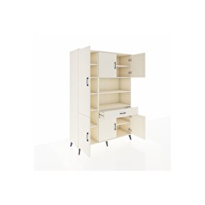 Hyperion Gardrop 10 Raflı Tek Çekmeceli 6 Kapaklı 132x44x195 Aytaşı-aytaşı