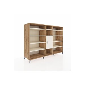 Kronos Dolap 12 Raflı Tek Kapaklı  220x59x163 Çam-aytaşı