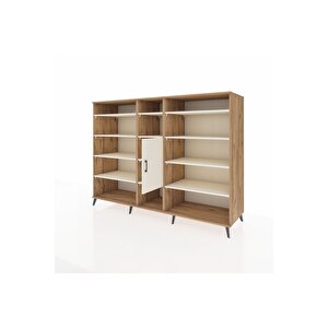 Kronos Dolap 12 Raflı Tek Kapaklı  220x59x163 Çam-aytaşı