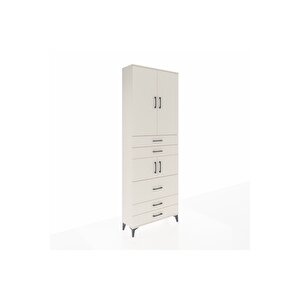 Arges Dolap 4 Raflı 5 Çekmeceli 4 Kapaklı 88x30x243 Aytaşı-aytaşı