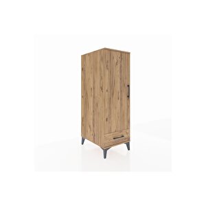 Kronos Dolap 3 Raflı Tek Çekmeceli Tek Kapaklı 44x59x134 Çam-çam