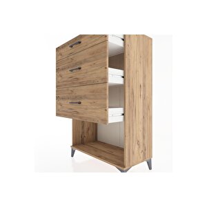 Hyperion Dolap 3 Çekmeceli 88x44x134 Çam-çam